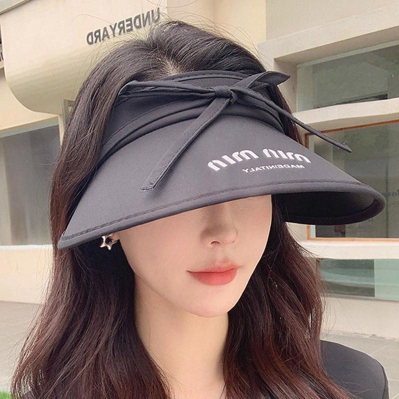 Summer Big Brim Sun Protection Hat Women's Anti-purple Line Empty Top Sun Hat Cycling Face Cover Sun Hat