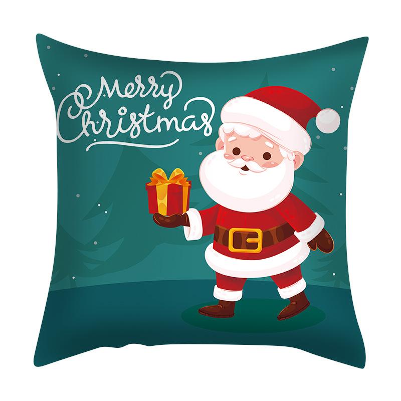Cartoon Santa Claus Pillow Case Nordic Cross-border Special for Living Room Bedroom Cushion Pillow