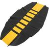 Universal Motorcycle Dirt Bike Faux Leather Soft Seat Cover Anti Slip Seat Cushion Yellow Black Item Replacement