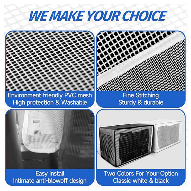 Siatkowa osłona klimatyzatora okiennego Osłona siatkowa w kształcie litery U na klimatyzator zewnętrzny Profesjonalnej jakości Zapobiega zatykaniu AC