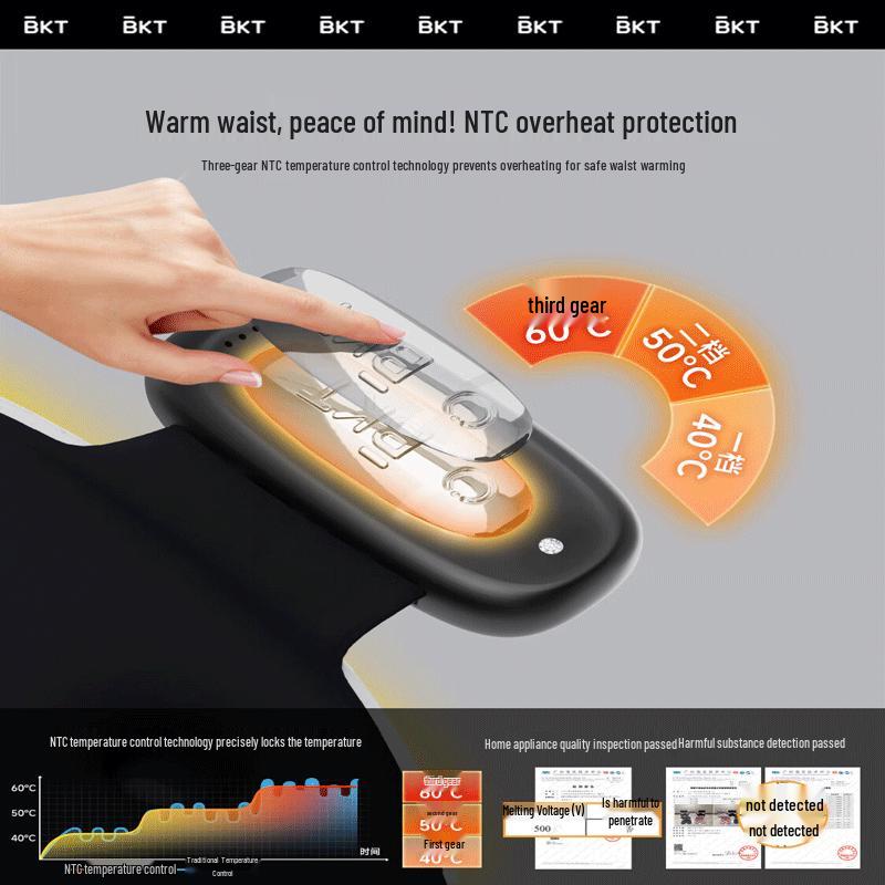 BKT Ergonomic Lumbar Support Heating Office Chair