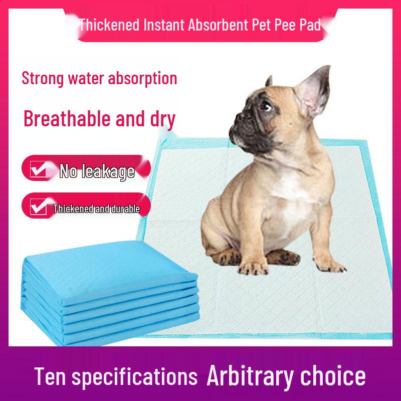 Thick Disposable Dog Pee Pads with Strong Absorption & Waterproof Design