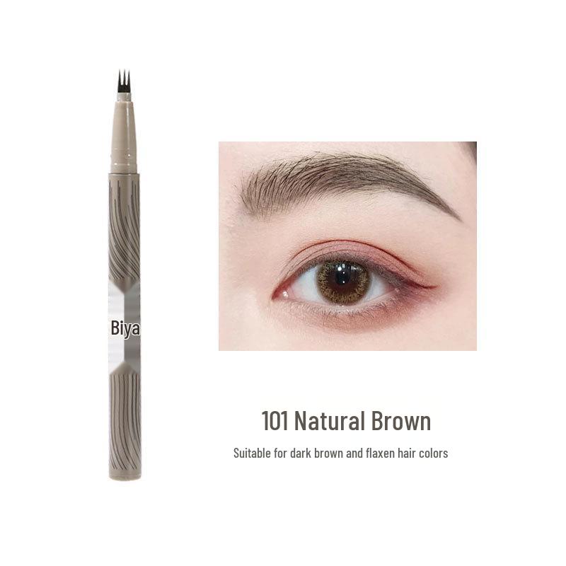 Biya Multi-use Waterproof Pen for Drawing Eyebrows, Eyes, and Eyelashes with Fine-tip Eyeliner