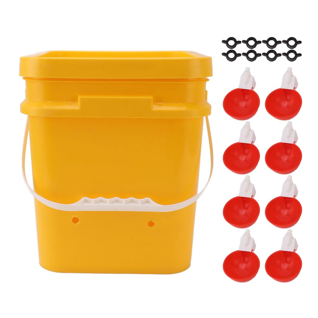 Automatic Poultry Drinking Bowl Automatic Chicken Waterer Cup with 12L Handheld Barrel Poultry Drinking Equipemnt for Goose Duck