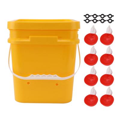 Bebedero Automático para Pollos con Barril Portátil de 12L Equipo para Bebida de Aves de Corral para Ganso Pato