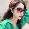 Neue Sonnenbrille für Damen, großer Rahmen, unregelmäßige Sonnenblenden, elegante und modische Damenbrille, Outdoor-Reisebrille, nicht polarisiertes Modeaccessoire