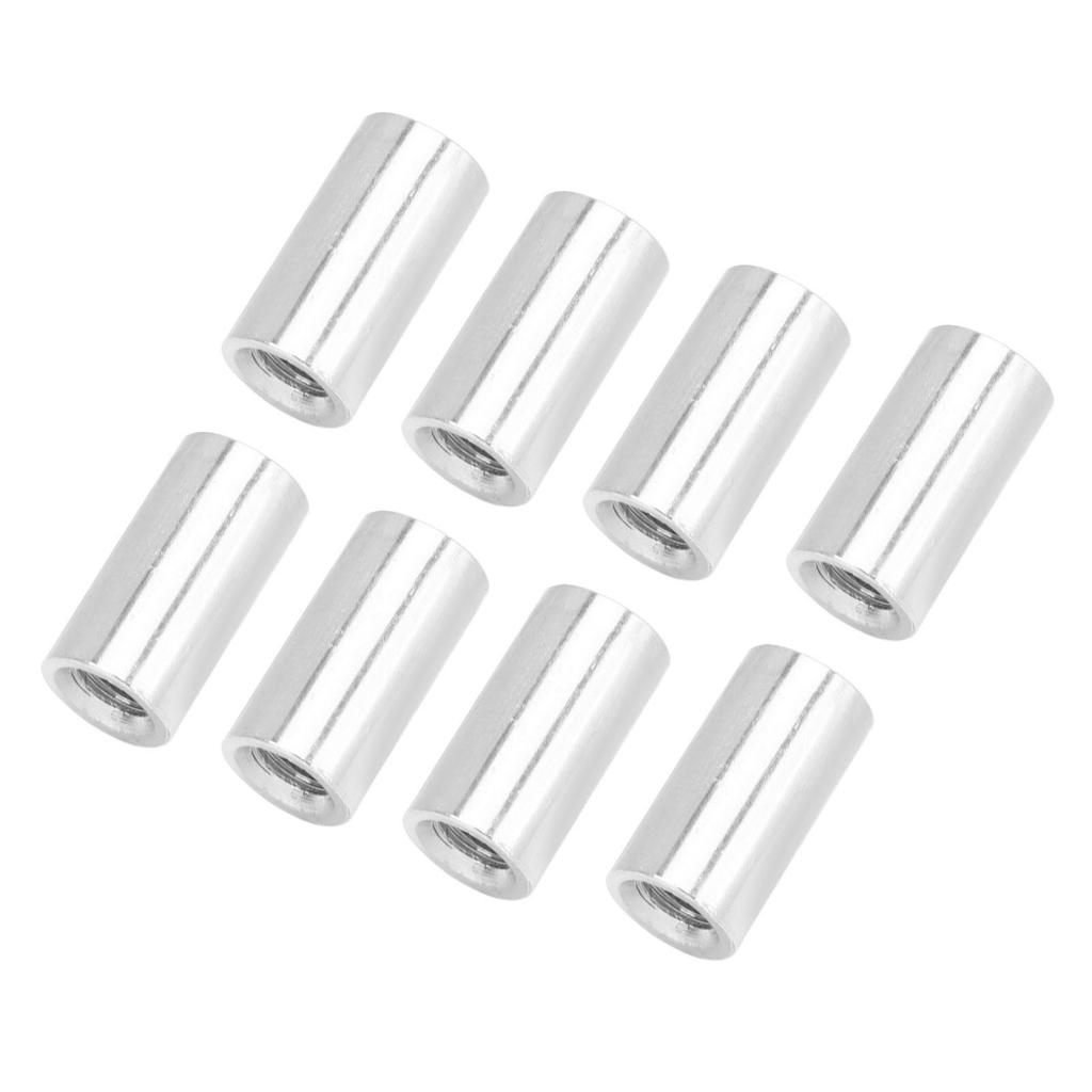 20PCS Round Coupling Nut Kit M6 X 1.0 10 L20mm Stainless Steel Female Thread Connection Nut for Indoor