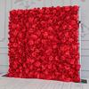 3D Classic Red Flower Wall Burgundy Artificial Rose Fabric Floral Wall Outdoor Party Wedding Backdrop Decor Window Display