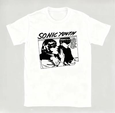 2026 Vintage Hitze und Jugend Flash Sonic Youth T-Shirts Herren O-Ausschnitt 100% Baumwolle T-Shirt