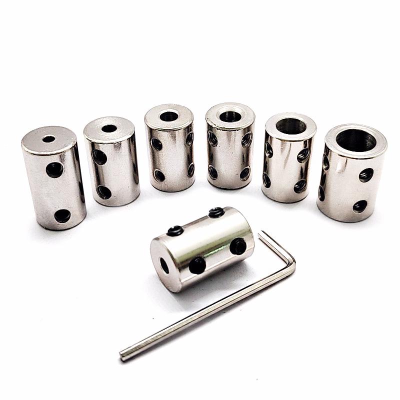 5mm 6mm 6.35mm 8mm 10mm 12mm Aluminium Rigid Motor Shaft Coupling Coupler Motor Transmission Connector 3D Printer 3mmx3mm