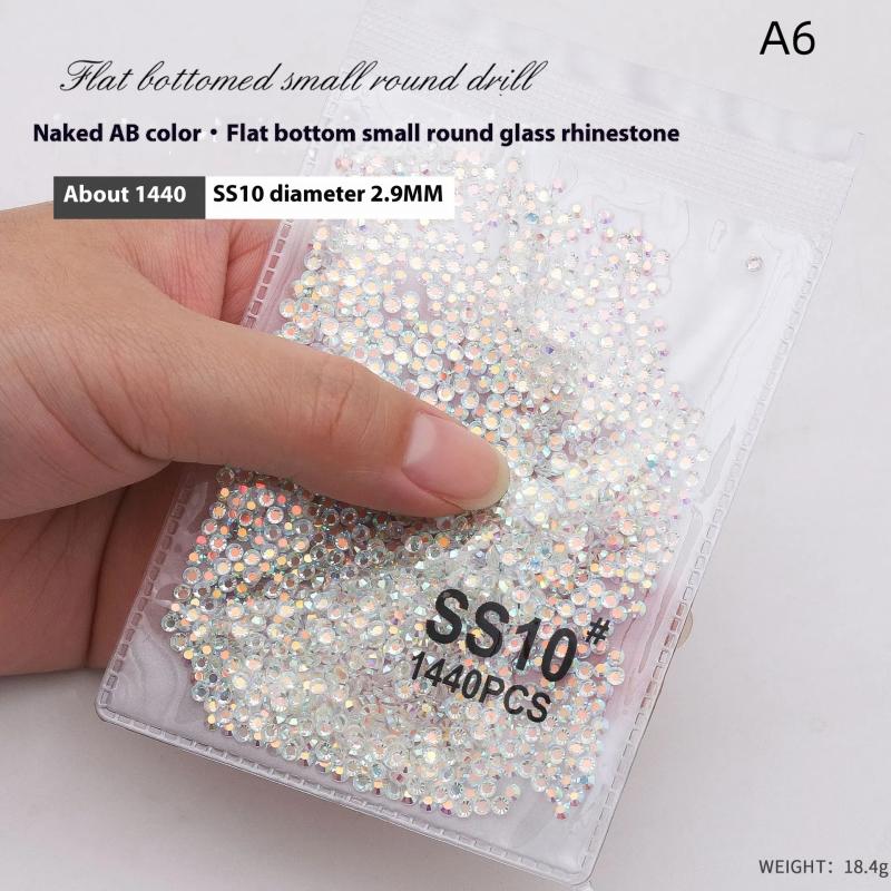 Gemischte AB Flachboden Farbe Nagel Strasssteine Glanz Nagelzubehör Nagelkunst DIY Nägel Zubehör Dekoration Charms