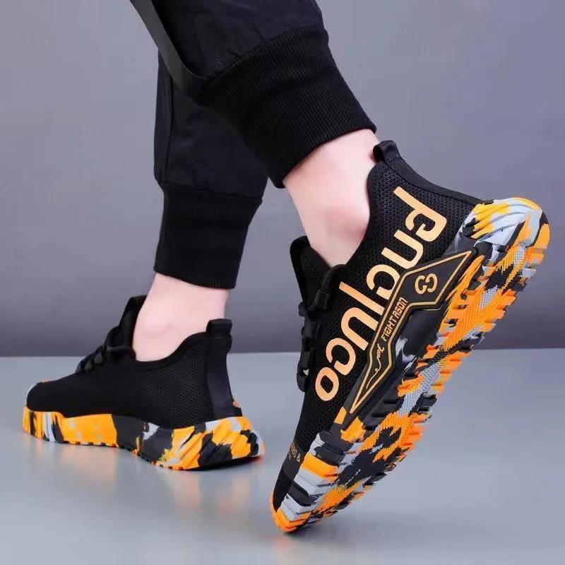 Nuove Scarpe Sportive Casual da Uomo Superficie in Rete Traspirante Leggere alla Moda Scarpe da Corsa Ammortizzazione e Antiscivolo Scarpe da Viaggio