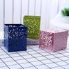 Creative Hollow Space Pattern Pen Holder Stationery Desktop Accessories Finishing Bucket Metal Storage Office School Supplies