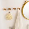 Gancio Cilindrico in Legno di Faggio Nordico per Cappotti e Cappelli - Design Senza Fori per Porte, Ingressi, Bagni e Cucine