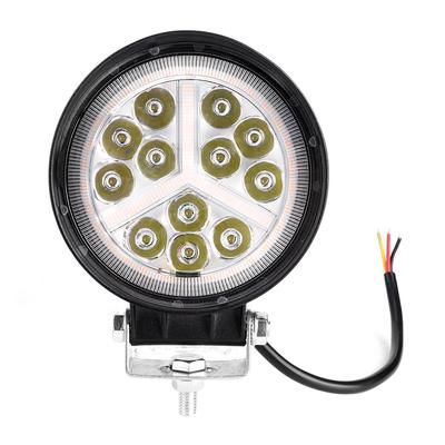 Faro a LED Impermeabile da 4,5 pollici Modifica Lampada da Lavoro Rotonda per Fuoristrada ATV UTV Camion Motocicletta