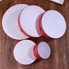 Kids Wooden Hand Drum Music Percussion Instrument Red Handheld Percussion Hand Drum Educational Toys Hand Beat
