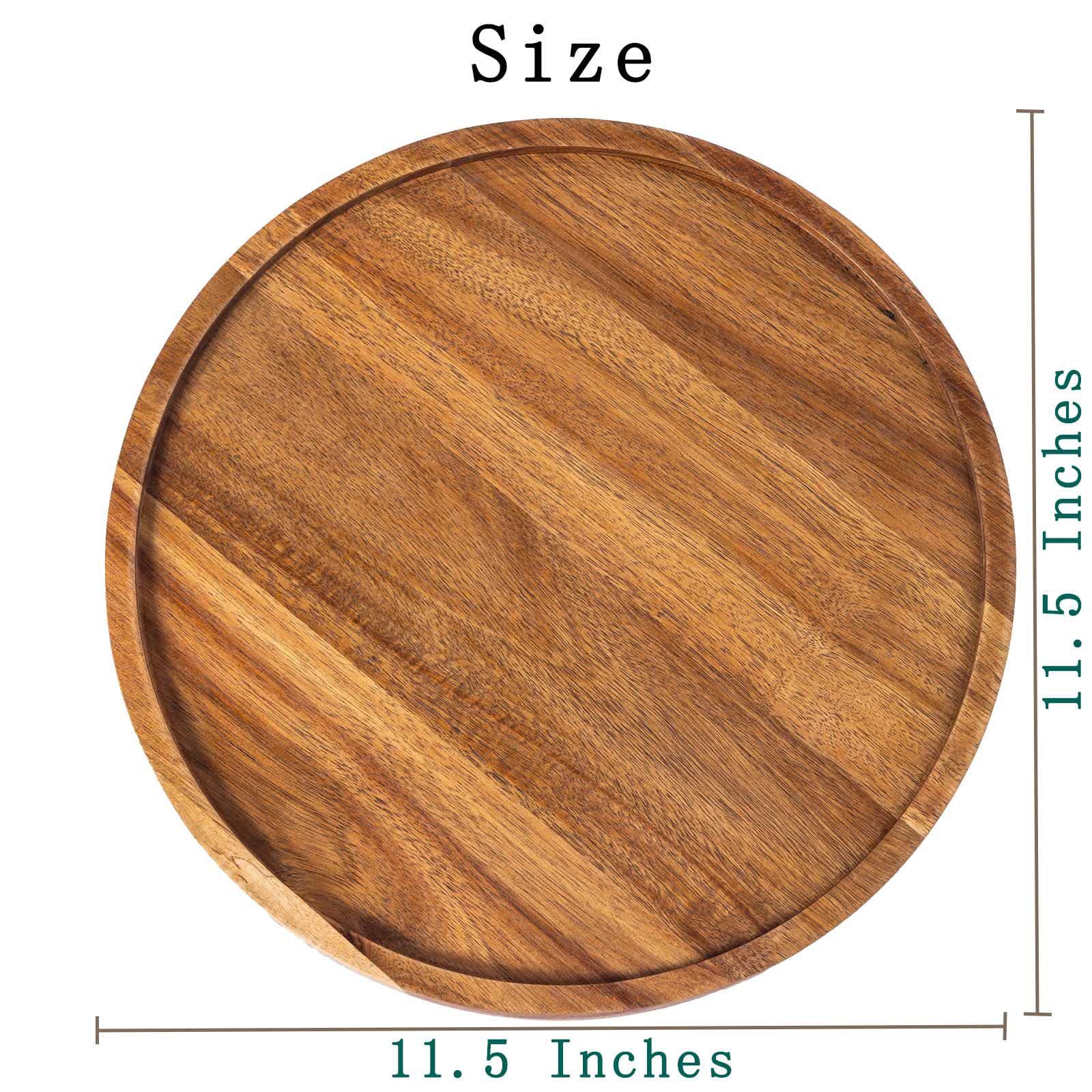 

Большой круглый поднос из акации: Водонепроницаемая обеденная тарелка, поднос для чая, блюдо для фуд-фотографии, деревянная фруктовая тарелка In Stock