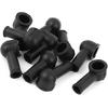 Capas Isolantes para Terminais ACROPIX 12mm x 8mm 10 Peças Pretas Peças de Carro