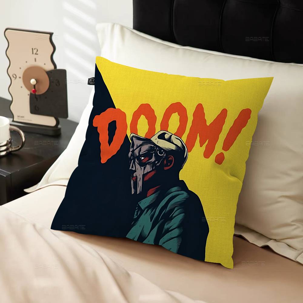 Fashion MF DOOM Hot Singer Pillow Gift Home Office Decoration Bedroom Sofa Car Cushion Cover case 45x45