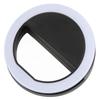 Selfie Ring Light 360 Degrees Lighting Soft Glareless Light 0.4in Thick Clamp Widely Used Mini Ring Light for Live