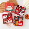4 Pairs Womens Christmas Socks with Gift Box Elk Happy Funny Plush Socks Elk Christmas Socks for Family Gifts