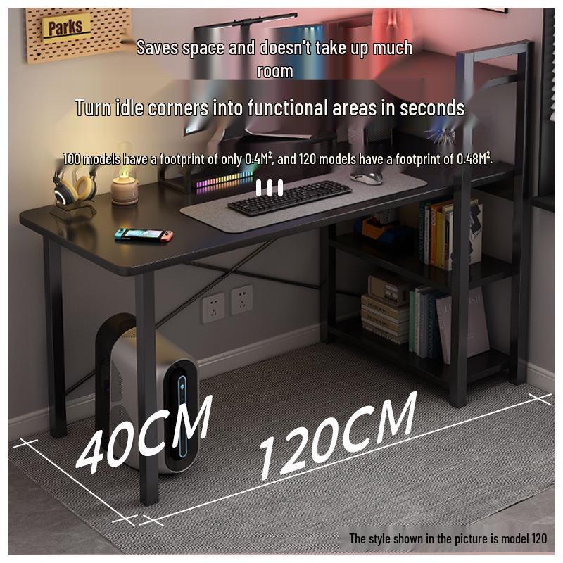 Multifunctional Corner Desk with Bookshelf - Perfect for Home Office or Bedroom