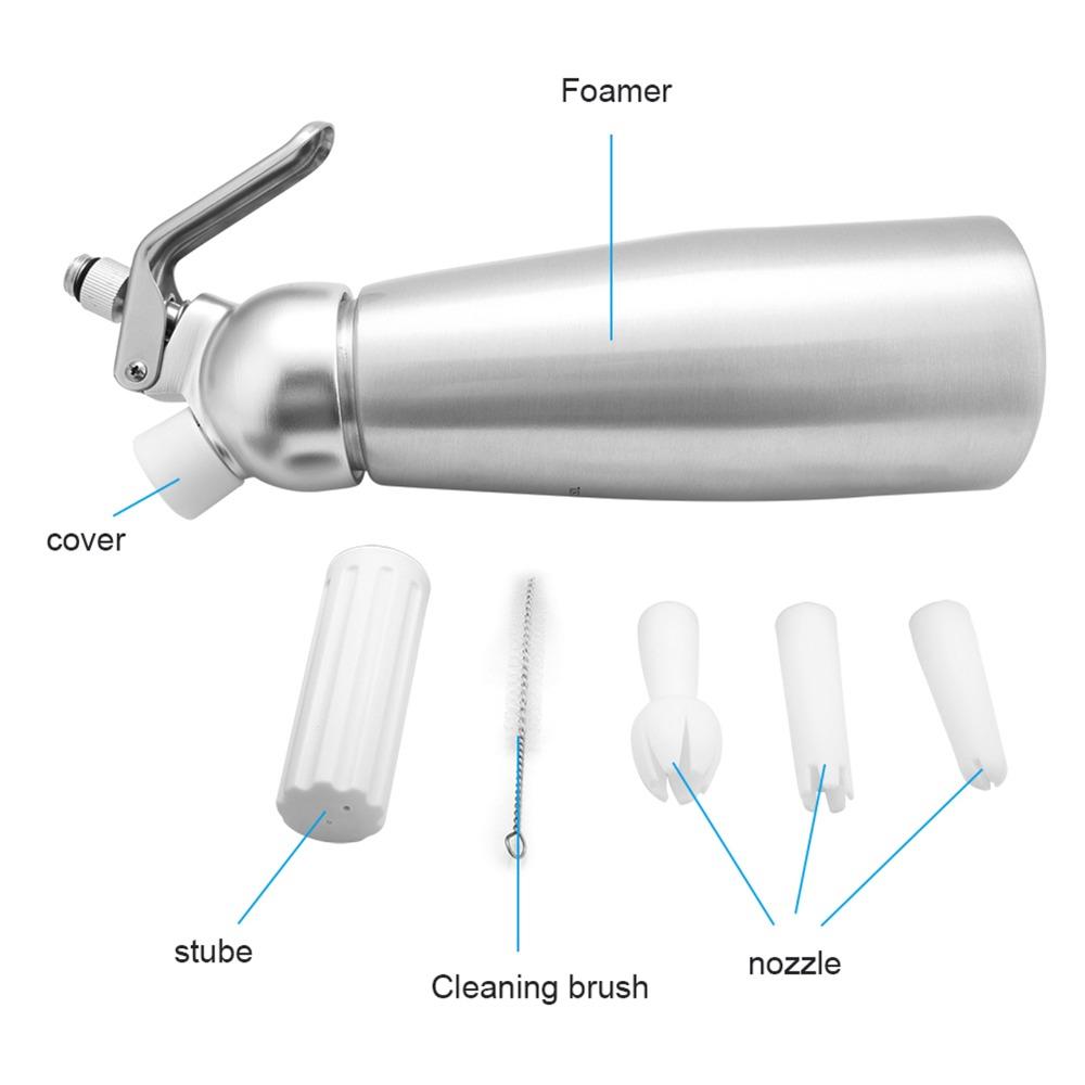 Aluminum Whipped Cream Dispenser Plastic Decorating Tips Cream Maker Cream Whipper Coffee Making