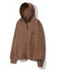 Beentrill Script Two-Way Zip-Up Hoodie (Camel)