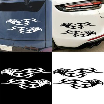 2 ks Stylové samolepky Eagle Flame Auto Vozidlo Motocykl Reflexní nálepky Dekor