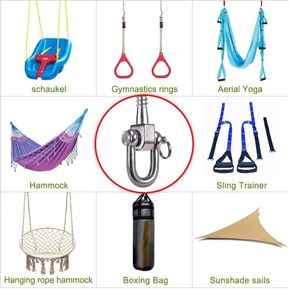 Easy Installation Yoga Hammock Hook Heavy Duty Hanging Chair Hook Sandbag Hook Indoor Outdoor