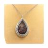 Pierres et Minéraux. Collier Tourmaline multicolore brut. Modèle goutte.