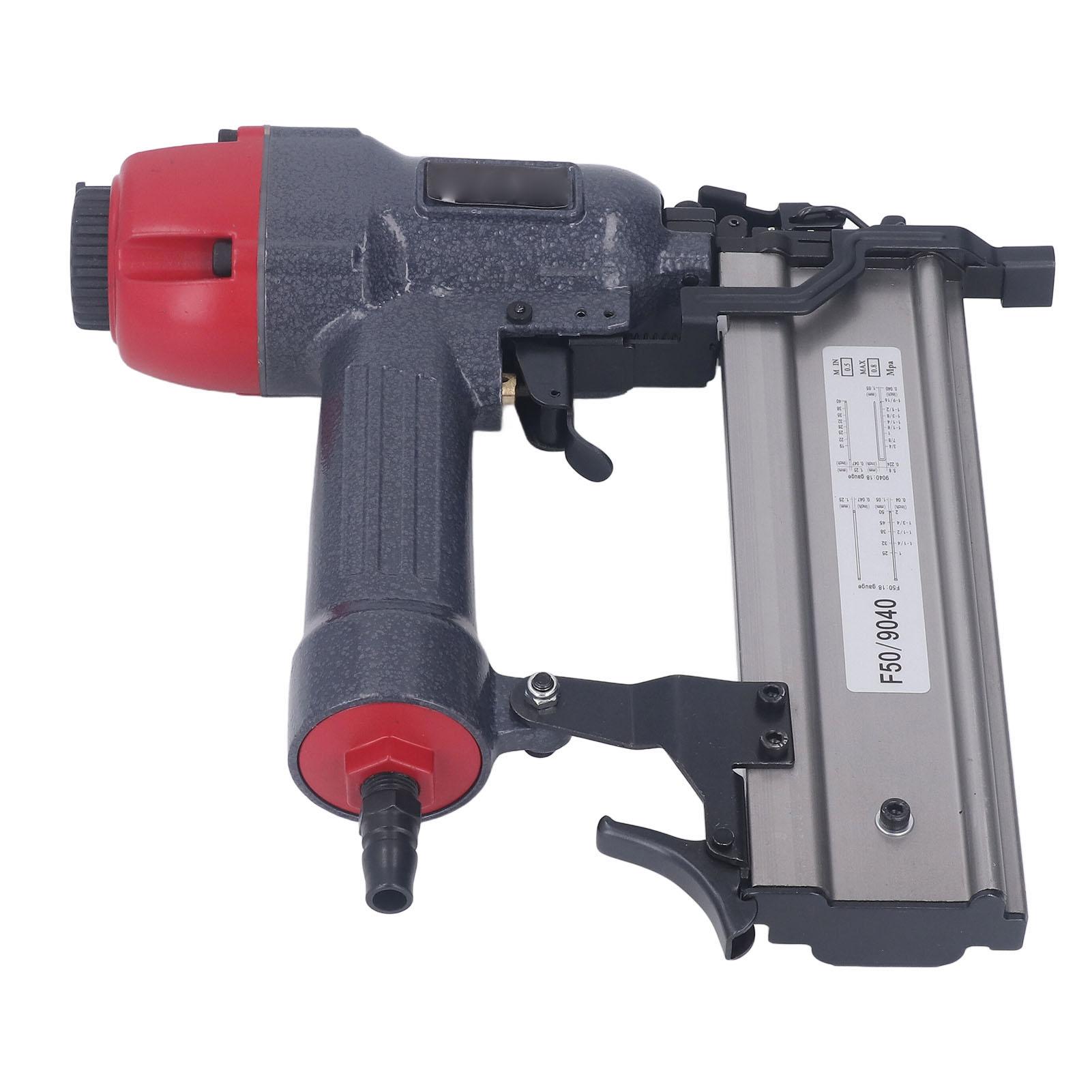 

Air Nail Gun 2 in 1 Pneumatic Farming Nailer 100Pcs Capacity 0.5‑0.8Mpa for F50 Nail 90 Staple
