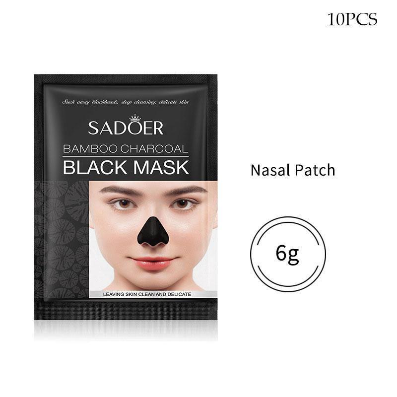

Угольная черная маска для очистки и сужения пор Маска для носа 10pcs