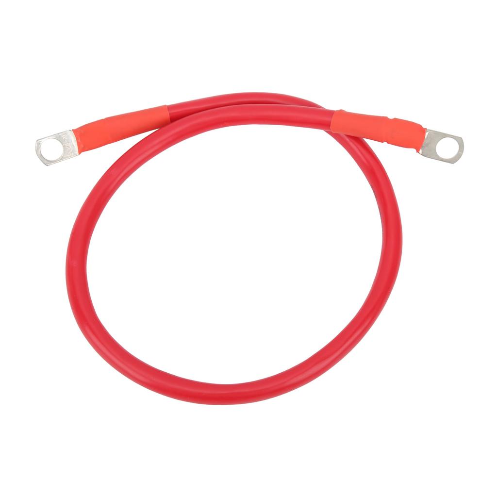 23.6in Ground Wire 4AWG 25mm2 150A High Toughness Earth Cable for Battery Inverter Fuse HolderRed