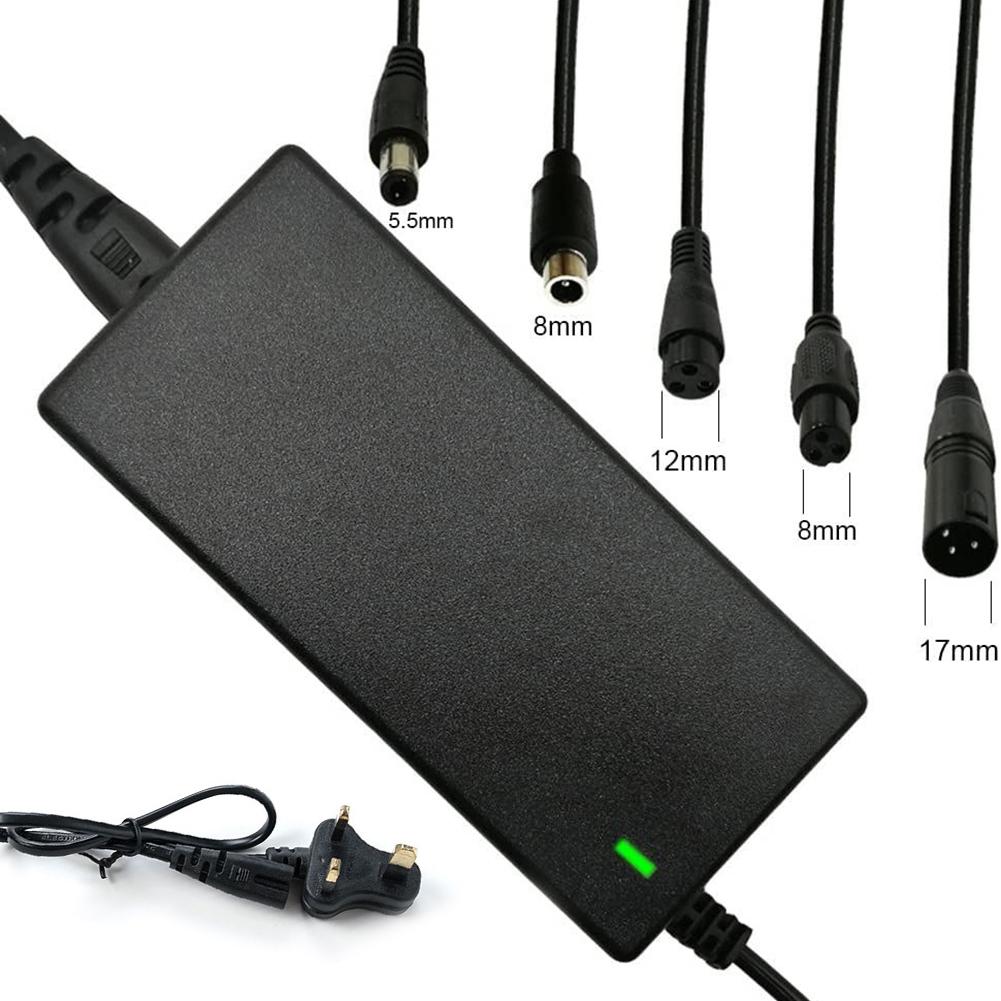 Brand New Power Adapter AC 100-240V Black DC 42V 2A Electric Scooter Accessories US/ EU/ UK Plug For 24-36v Lithium Battery