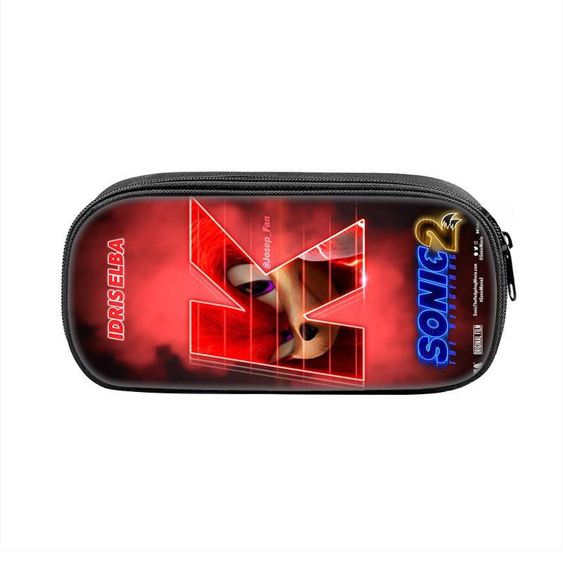 Sonic The Hedgehog Pencil Case With Nylon Material For School Students And Collectors