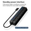 רכזת USB 3.0 רכזת USB 2.0 מרחיב USB מרובה מפצל מהירות גבוהה 4 / 7 יציאות מתג הפעלה/כיבוי רכזת מרובה למחשב נייד PC רכזת USB 3.0 לאביזרי מחשב PC