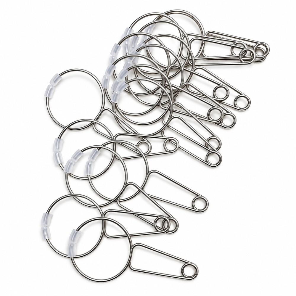 10Pcs Metal Ear Reflexology Massage Clips Silicone Tip Ear Therapy Spring Clips Facial Relaxation
