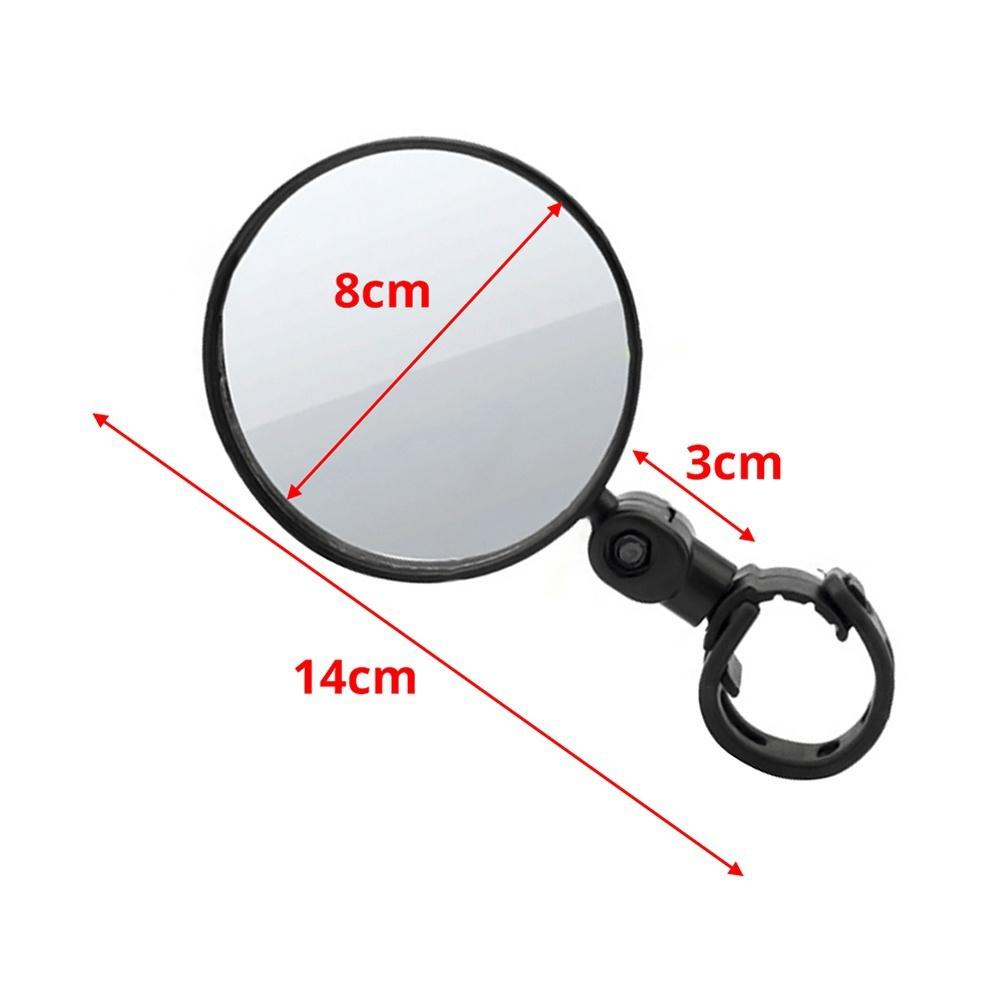 5cm/8cm 1 PC/2PCS  360 Degree Rotating Bicycle Rearview Handlebar Mirrors Cycling Rear View MTB Bike Silicone Handle Rearview Mirror