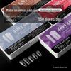 550pcs Seamless Frosted Nail Tips: Water Drop, Trapezoid, Oval Almond Shapes with Foldable White Box