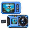 4K Dual Screen Waterproof 64MP Autofocus Underwater Digital Camera - English Version