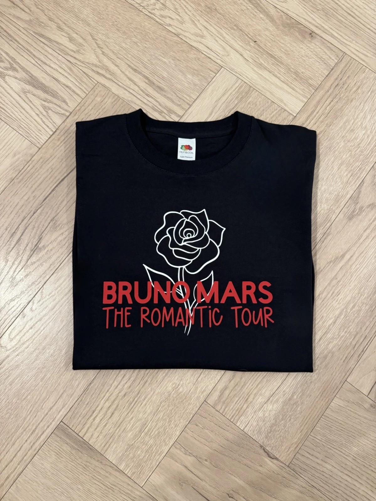 The Romance Tour Bruno Mars T shirt - unofficial unisex oversized S