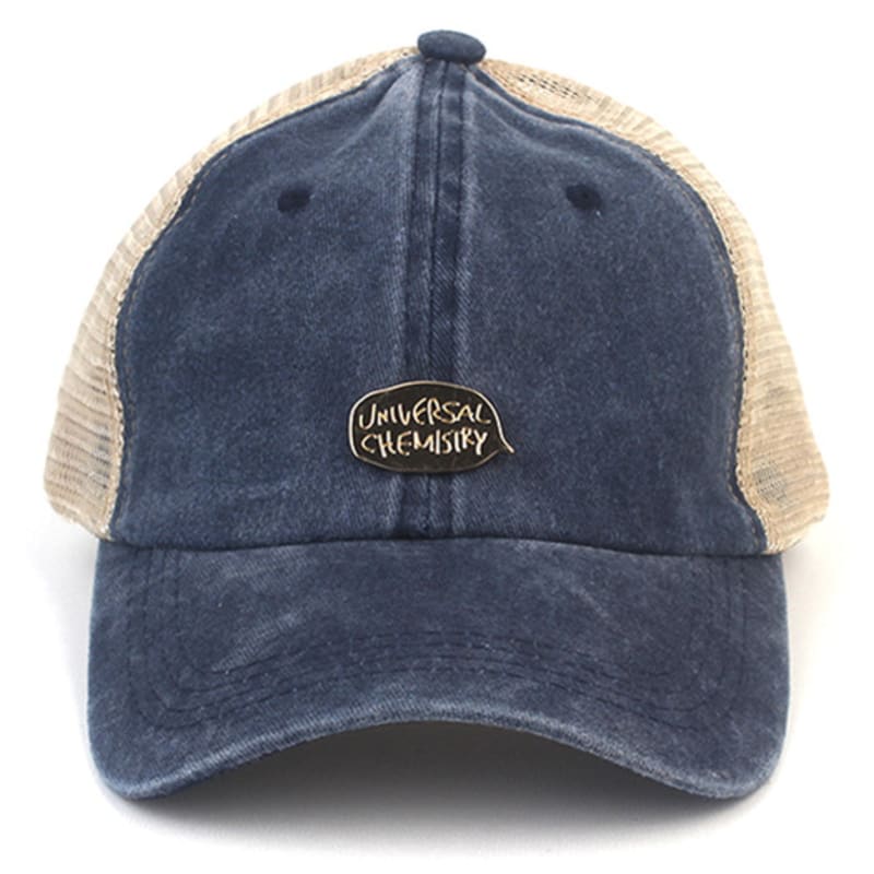 Universal Chemistry Pigment Washing Navy Meshcap Mesh Cap