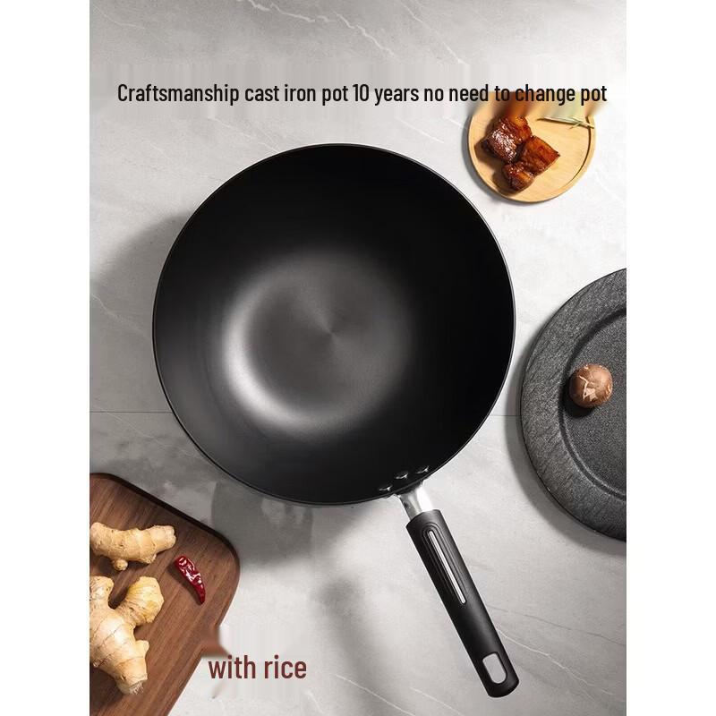 COOKER KING 30cm Nitrided Cast Iron Wok