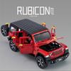1/32 Jeeps Wrangler Rubicon Vehicle Model Car Toy High Simulation Sound and Light Off-road Alloy Collection Toy Car for Children