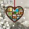 Adorable Cartoon Themed Book Lover Ornament Vintage Acrylic Car Interior Decor