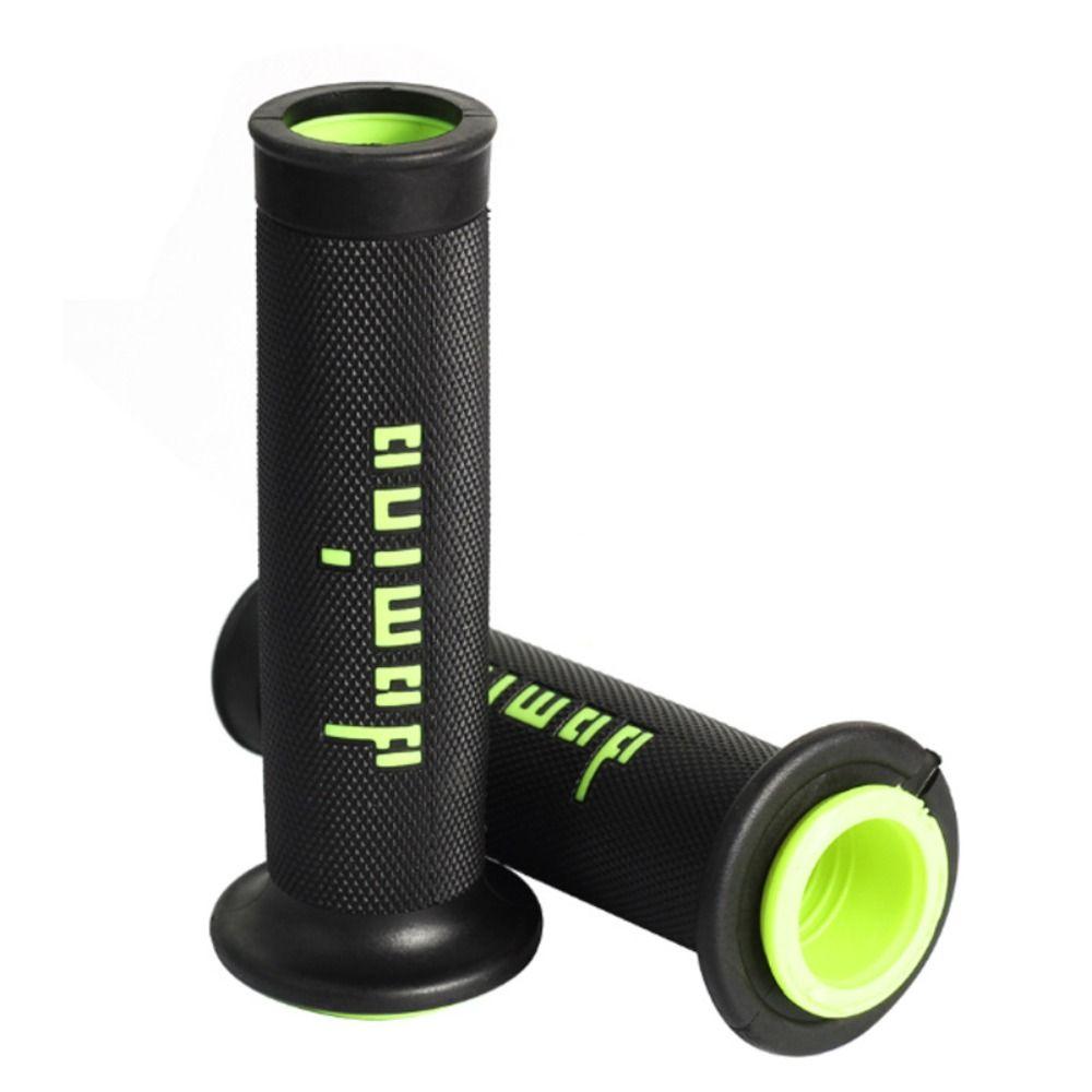 

2Pcs 22/24MM Motorcycle Handlebar End Handle Bar Grip Cover Rubber Grip Handlebar Brake Grips Universal Motorcycle Accessories светло-зеленый