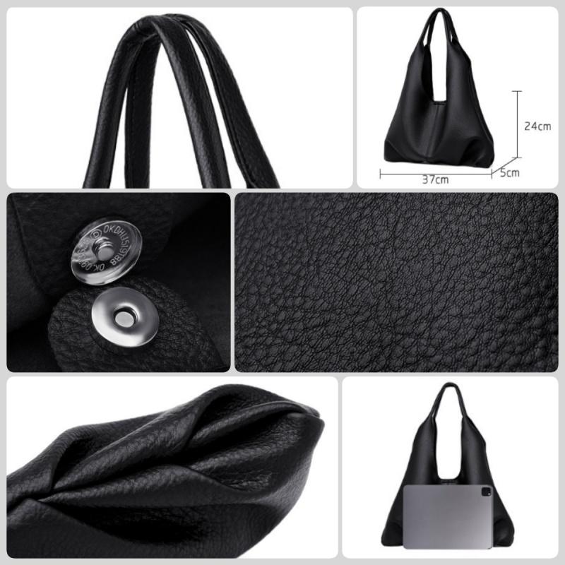 LEMON KOKO Простые однотонные женские вместительные сумки 2024 года — фото 14