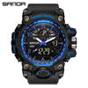Sanda Youth Fashion Luminous Waterproof Shockproof Alarm Men's Watch