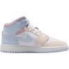 Jordan Air Jordan 1 Mid Top Children's Basketball Shoes White Blue Teenagers IB7057-403